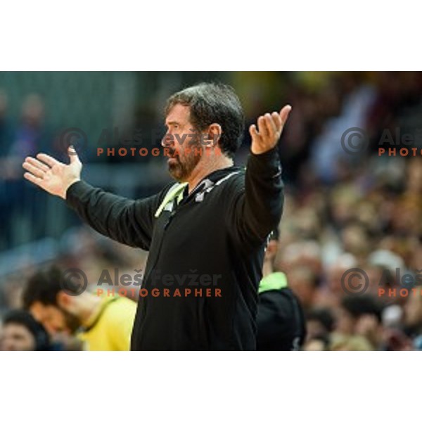 Veselin Vujovic in action during friendly handball match between Slovenia - Croatia, Bonifika, Koper, 09.01.2016