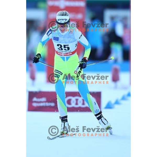 Anamarija Lampic of Slovenia at FIS Cross Country World Cup Sprint Ladies Free in Planica, Slovenia on January 16, 2016
