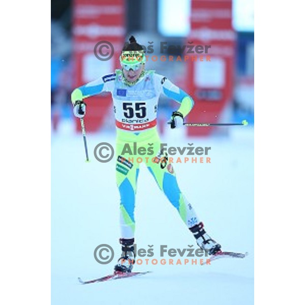 Barbara Jezersek of Slovenia at FIS Cross Country World Cup Sprint Ladies Free in Planica, Slovenia on January 16, 2016