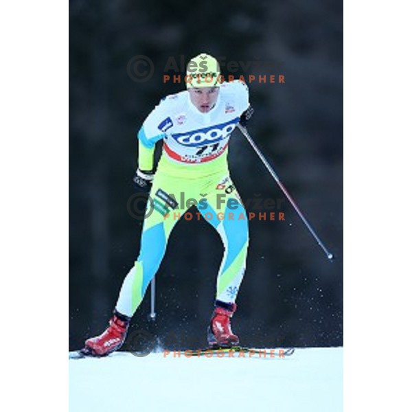 Miha Dolar of Slovenia at FIS Cross Country World Cup Sprint Men Free in Planica, Slovenia on January 16, 2016