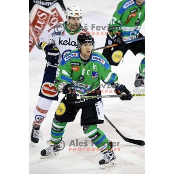 Ales Music of Telemach Olimpija in action during ice-hockey match Telemach Olimpija- VSV in EBEL league 2015/2016 in Tivoli Hall, Ljubljana, Slovenia on January 22, 2016
