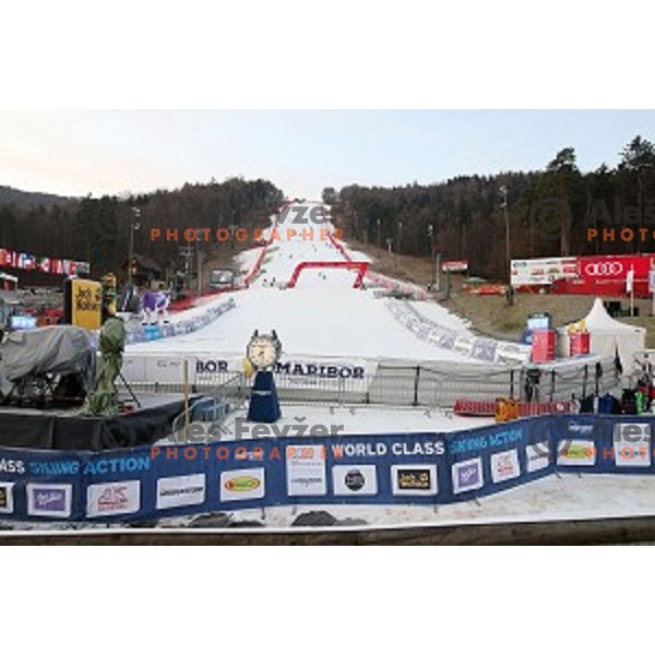 Course inspection for FIS Audi World Cup Alpine skiing Giant Slalom for 52 Golden Fox - Zlata Lisica in Maribor, Slovenia on January 30, 2016