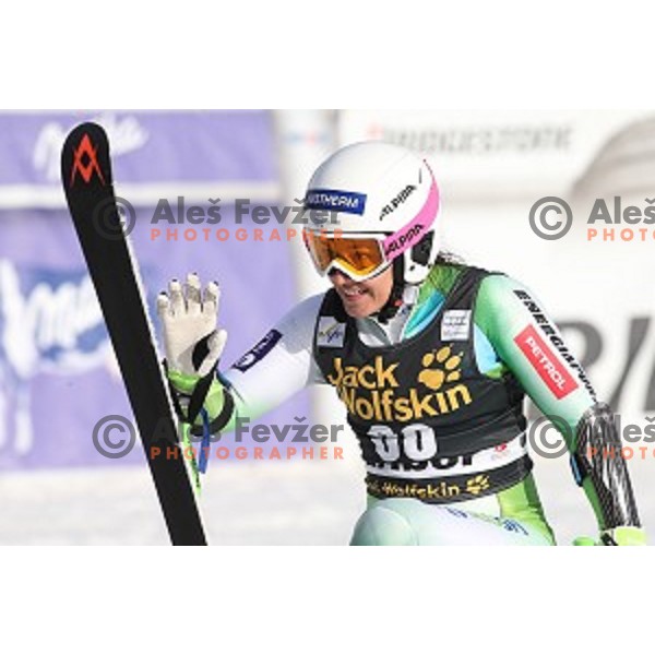 Katarina Lavtar at FIS Audi World Cup Alpine skiing Giant Slalom for 52 Golden Fox - Zlata Lisica in Maribor, Slovenia on January 30, 2016