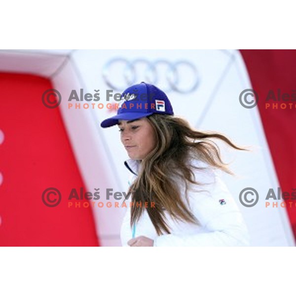 Tina Maze at FIS Audi World Cup Alpine skiing Giant Slalom for 52 Golden Fox - Zlata Lisica in Maribor, Slovenia on January 30, 2016