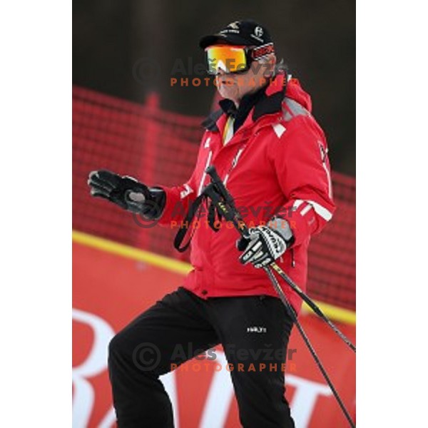 Recnik at FIS Audi World Cup Alpine Skiing Slalom for 52 Golden Fox - Zlata Lisica in Maribor, Slovenia on January 31, 2016 which was cancelled due to warm temperatures