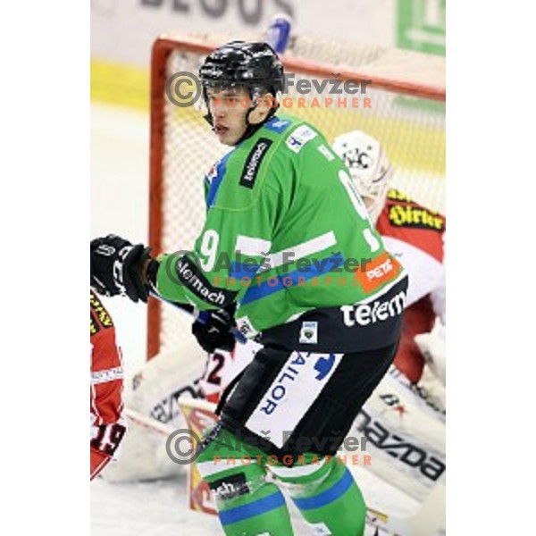 Nik Pem of Telemach Olimpija in action during ice-hockey match Telemach Olimpija - KAC in EBEL league 2015/2016 in Tivoli Hall, Ljubljana, Slovenia on January 31, 2016