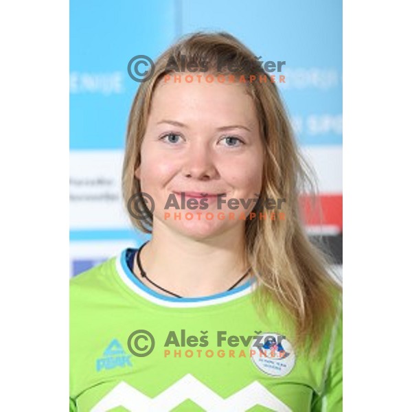 Hrovat meta of Slovenia team for MOI Lillehammer - Youth Olympic games Norway 2016 at official presentation in Bled, Slovenia on February 4, 2016