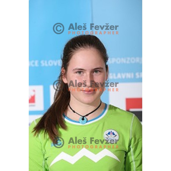 Taisa Vozelj of Slovenia team for MOI Lillehammer - Youth Olympic games Norway 2016 at official presentation in Bled, Slovenia on February 4, 2016