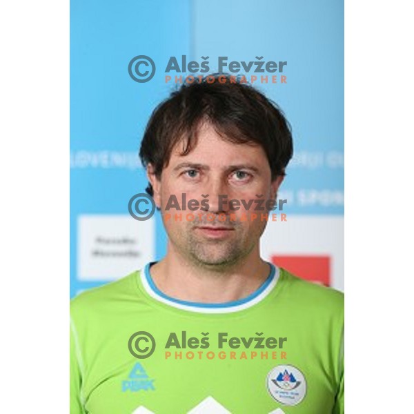 Janez Petkos, coach of Slovenia team for MOI Lillehammer - Youth Olympic games Norway 2016 at official presentation in Bled, Slovenia on February 4, 2016