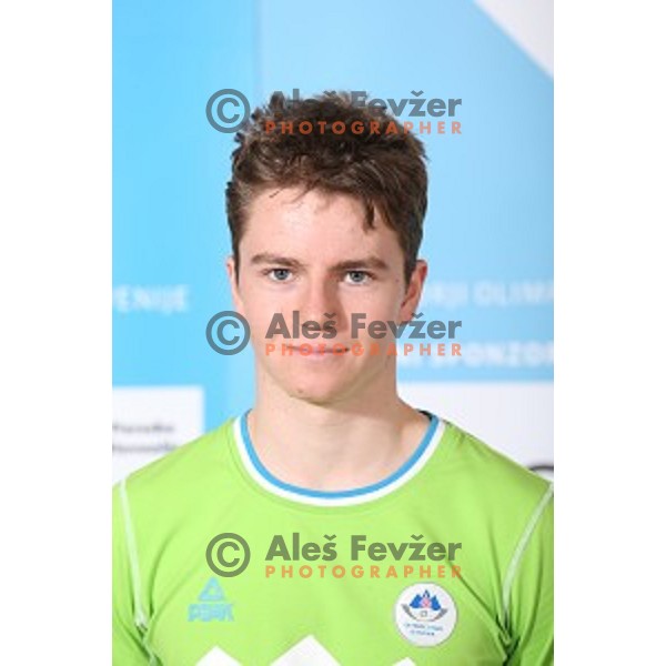 Vili Crv of Slovenia team for MOI Lillehammer - Youth Olympic games Norway 2016 at official presentation in Bled, Slovenia on February 4, 2016