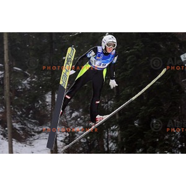 Daniela Iraschko - Stolz (AUT) at FIS Ski jumping Ladies World Cup in Ljubno, Slovenia on February 13, 2016