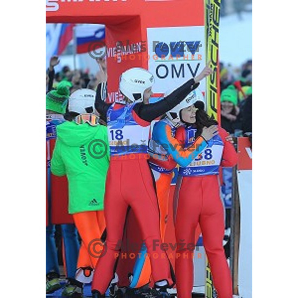 FIS Ski jumping Ladies World Cup in Ljubno, Slovenia on February 13, 2016