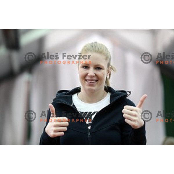 Maja Mihalinec at Slovenian National Athletics Indoor Championships in Celje on February 20, 2016