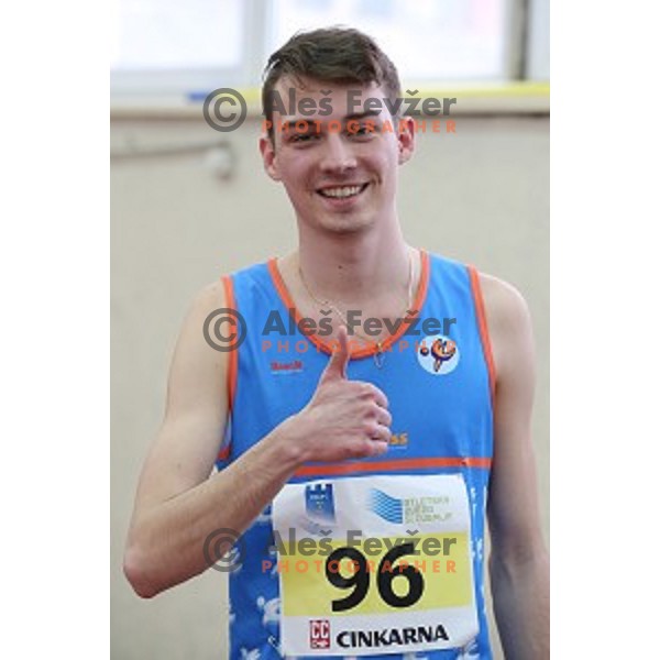 Tine Zupanc at Slovenian National Athletics Indoor Championships in Celje on February 20, 2016