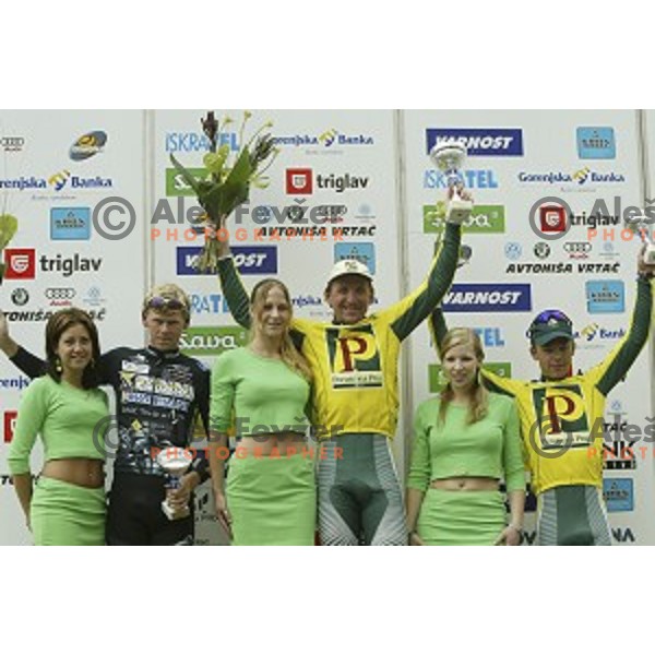 Martin Hvastja of Perutnina Ptuj, winner of professional cycling race Grand Prix of Kranj- Filip Majcen Memorial in Kranj, Slovenia on June 5, 2005