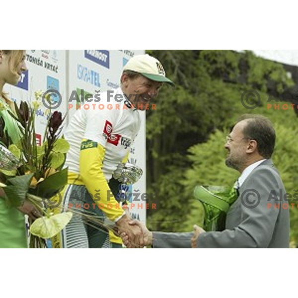 Martin Hvastja of Perutnina Ptuj, winner of professional cycling race Grand Prix of Kranj- Filip Majcen Memorial in Kranj, Slovenia on June 5, 2005