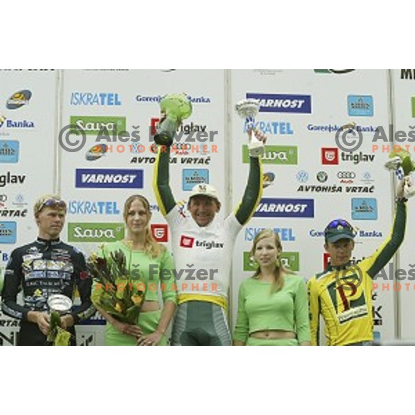 Martin Hvastja of Perutnina Ptuj, winner of professional cycling race Grand Prix of Kranj- Filip Majcen Memorial in Kranj, Slovenia on June 5, 2005