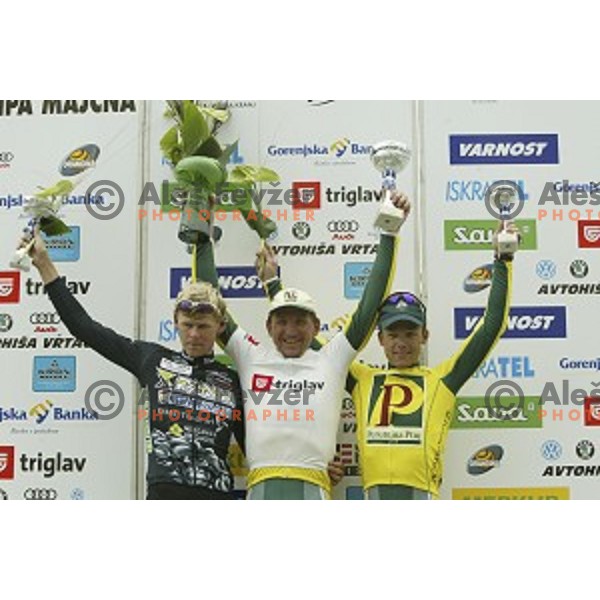 Martin Hvastja of Perutnina Ptuj, winner of professional cycling race Grand Prix of Kranj- Filip Majcen Memorial in Kranj, Slovenia on June 5, 2005