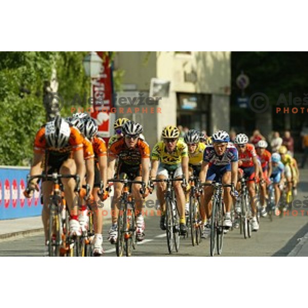last stage with finish in Novo mesto, Tour de Slovenie -professional cycling race, Slovenia on June 12, 2005