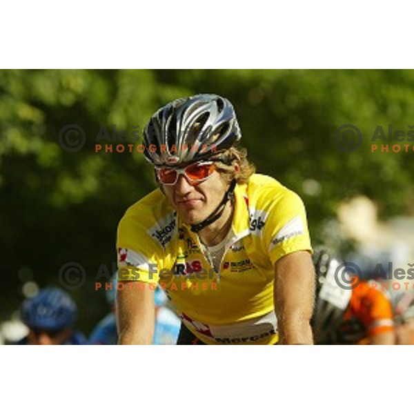 Przemysław Niemiec, winner of Tour de Slovenie -professional cycling race, Slovenia on June 12, 2005