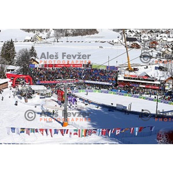 skiing in first run of AUDI FIS Ski World Cup Giant Slalom in Kranjska gora, Slovenia on March 4, 2016