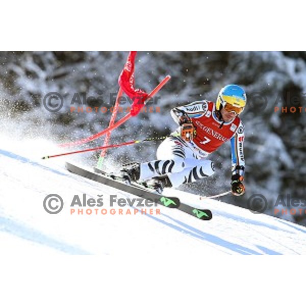 Felix Neureuther (GER) skiing in first run of AUDI FIS Ski World Cup Giant Slalom in Kranjska gora, Slovenia on March 4, 2016