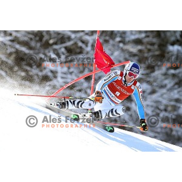 Fritz Dopfer (GER) skiing in first run of AUDI FIS Ski World Cup Giant Slalom in Kranjska gora, Slovenia on March 4, 2016