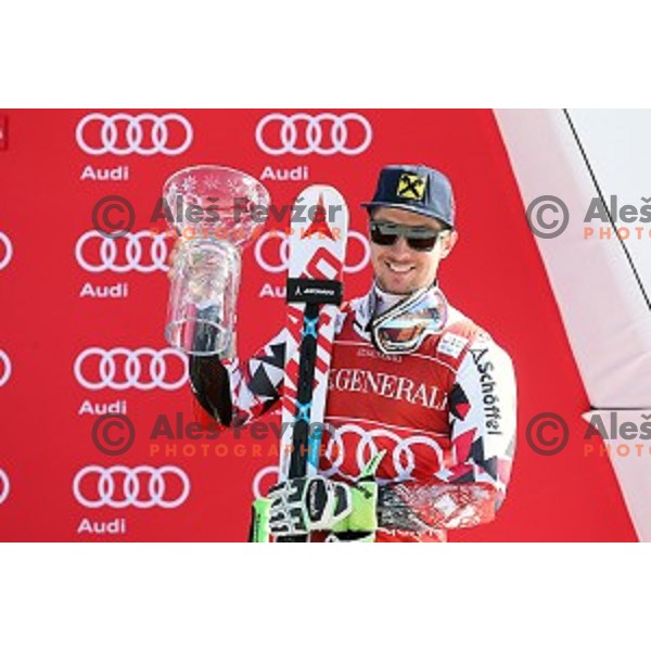 Marcel Hirscher (AUT) third placed at AUDI FIS Ski World Cup Giant Slalom in Kranjska gora, Slovenia on March 4, 2016