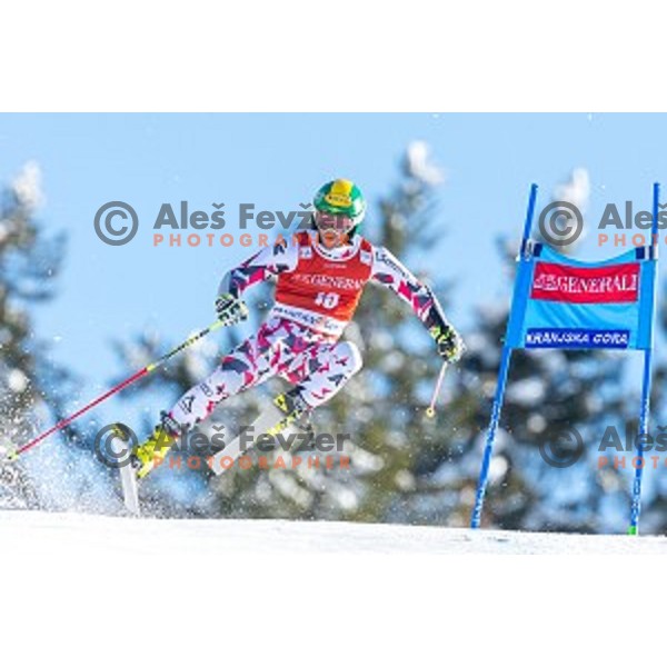 Philipp Schoerghofer (AUT) second placed at AUDI FIS Ski World Cup Giant Slalom in Kranjska gora, Slovenia on March 4, 2016