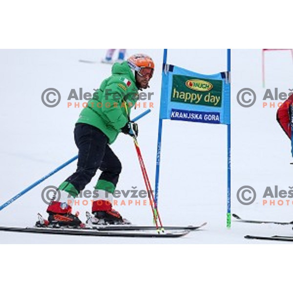 Course inspection before AUDI FIS Ski World Cup Giant Slalom for 55.Vitranc Cup in Kranjska gora, Slovenia on March 5, 2016