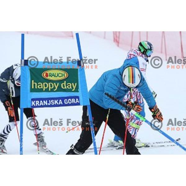 Course inspection before AUDI FIS Ski World Cup Giant Slalom for 55.Vitranc Cup in Kranjska gora, Slovenia on March 5, 2016