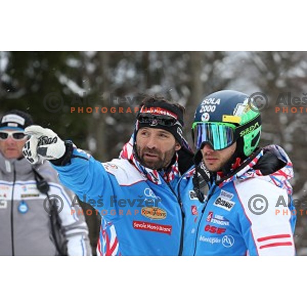 Course inspection before AUDI FIS Ski World Cup Giant Slalom for 55.Vitranc Cup in Kranjska gora, Slovenia on March 5, 2016