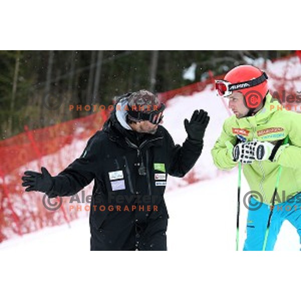 Andrea Massi at AUDI FIS Ski World Cup Giant Slalom for 55.Vitranc Cup in Kranjska gora, Slovenia on March 5, 2016