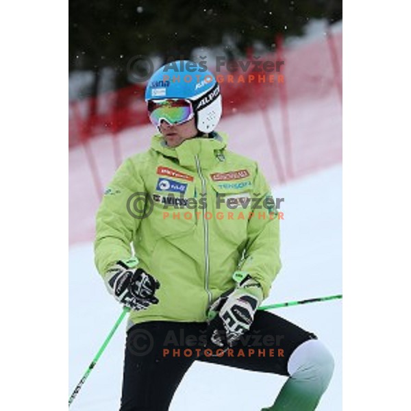 Course inspection before AUDI FIS Ski World Cup Giant Slalom for 55.Vitranc Cup in Kranjska gora, Slovenia on March 5, 2016