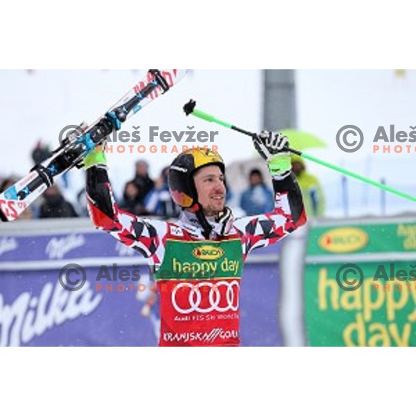 Marcel Hirscher (AUT), winner of AUDI FIS Ski World Cup Giant Slalom for 55.Vitranc Cup in Kranjska gora, Slovenia on March 5, 2016
