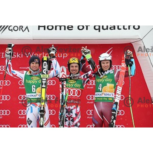 Marcel Hirscher (AUT), winner of AUDI FIS Ski World Cup Giant Slalom for 55.Vitranc Cup in Kranjska gora, Slovenia on March 5, 2016