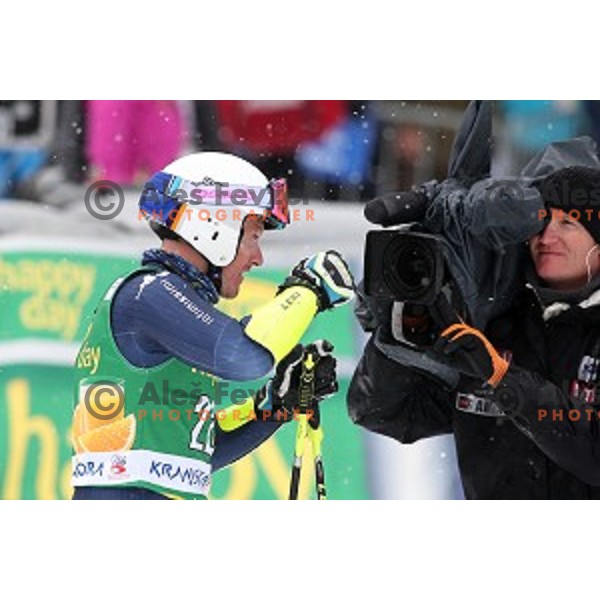 Massimilliano Blardone (ITA) at AUDI FIS Ski World Cup Giant Slalom for 55.Vitranc Cup in Kranjska gora, Slovenia on March 5, 2016
