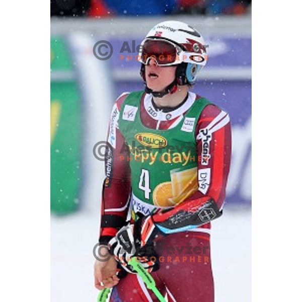 Henrik Kristofferesen (NOR) at AUDI FIS Ski World Cup Giant Slalom for 55.Vitranc Cup in Kranjska gora, Slovenia on March 5, 2016