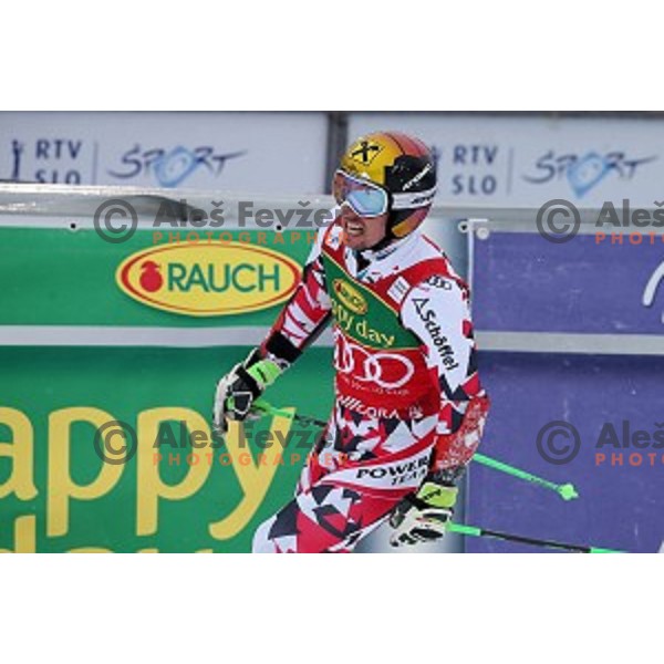 Marcel Hirscher (AUT), winner of AUDI FIS Ski World Cup Giant Slalom for 55.Vitranc Cup in Kranjska gora, Slovenia on March 5, 2016