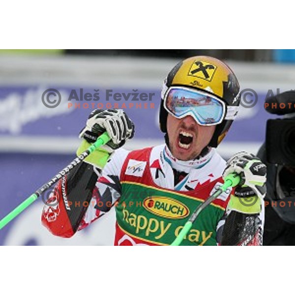 Marcel Hirscher (AUT), winner of AUDI FIS Ski World Cup Giant Slalom for 55.Vitranc Cup in Kranjska gora, Slovenia on March 5, 2016