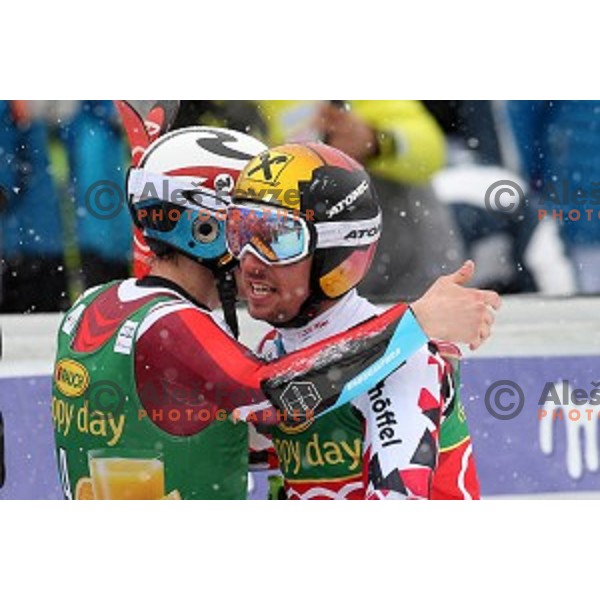Marcel Hirscher (AUT), winner of AUDI FIS Ski World Cup Giant Slalom for 55.Vitranc Cup in Kranjska gora, Slovenia on March 5, 2016