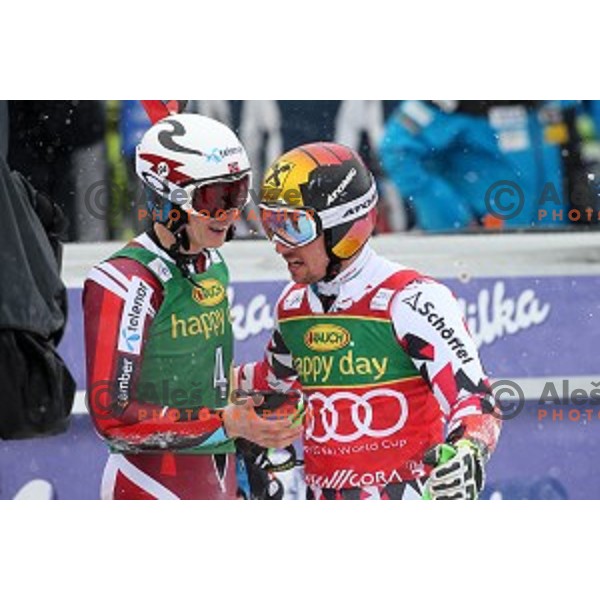 Marcel Hirscher (AUT), winner of AUDI FIS Ski World Cup Giant Slalom for 55.Vitranc Cup in Kranjska gora, Slovenia on March 5, 2016