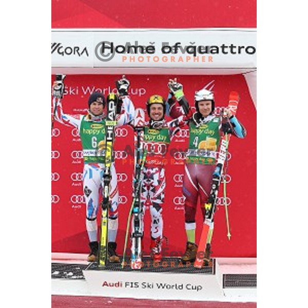 Marcel Hirscher (AUT), winner of AUDI FIS Ski World Cup Giant Slalom for 55.Vitranc Cup in Kranjska gora, Slovenia on March 5, 2016