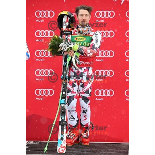 Marcel Hirscher (AUT), winner of AUDI FIS Ski World Cup Giant Slalom for 55.Vitranc Cup in Kranjska gora, Slovenia on March 5, 2016