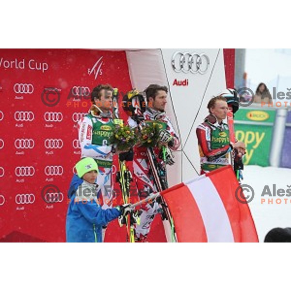 Marcel Hirscher (AUT), winner of AUDI FIS Ski World Cup Giant Slalom for 55.Vitranc Cup in Kranjska gora, Slovenia on March 5, 2016
