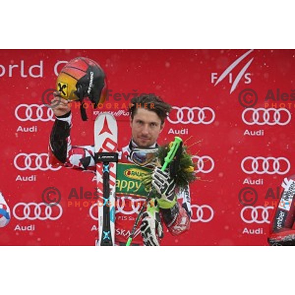 Marcel Hirscher (AUT), winner of AUDI FIS Ski World Cup Giant Slalom for 55.Vitranc Cup in Kranjska gora, Slovenia on March 5, 2016