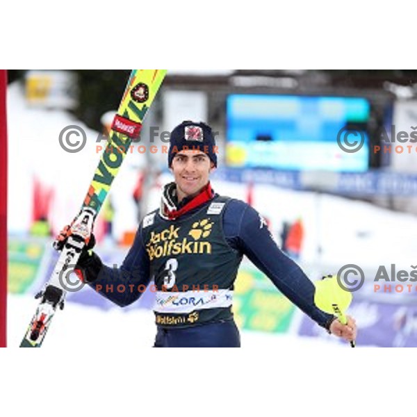 Stefano Gross (ITA) at AUDI FIS Ski World Cup Slalom for 55.Vitranc Cup in Kranjska gora, Slovenia on March 6, 2016