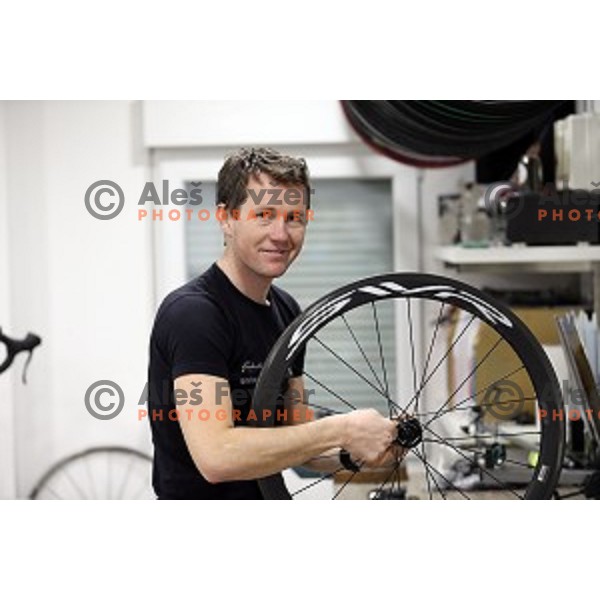 Bostjan Kavcnik, bike mechanic in Ljubljana, Slovenia on March 15, 2016