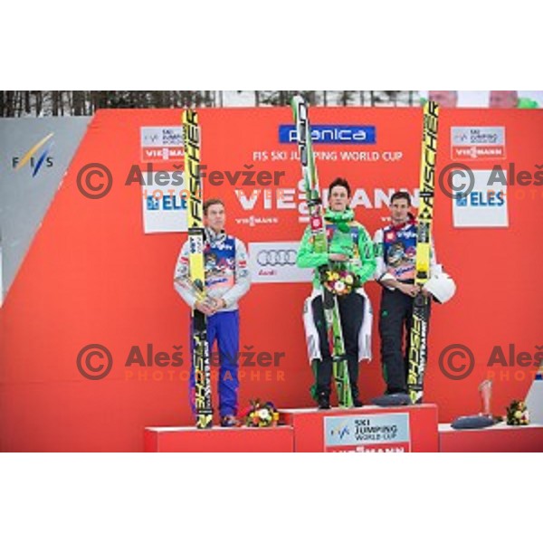 Peter Prevc of Slovenia, winner of Ski flying event during the Final of FIS Ski jumping World Cup Planica, Slovenia on March 17, 2016