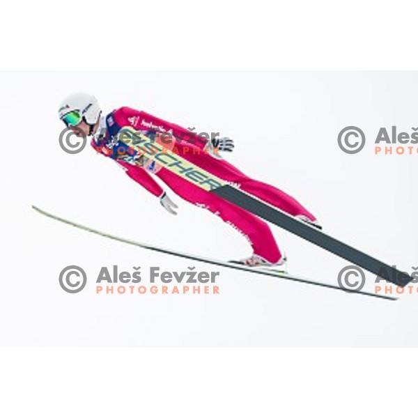 Simon Ammann (SUI) at Ski flying event during the Final of FIS Ski jumping World Cup Planica, Slovenia on March 17, 2016